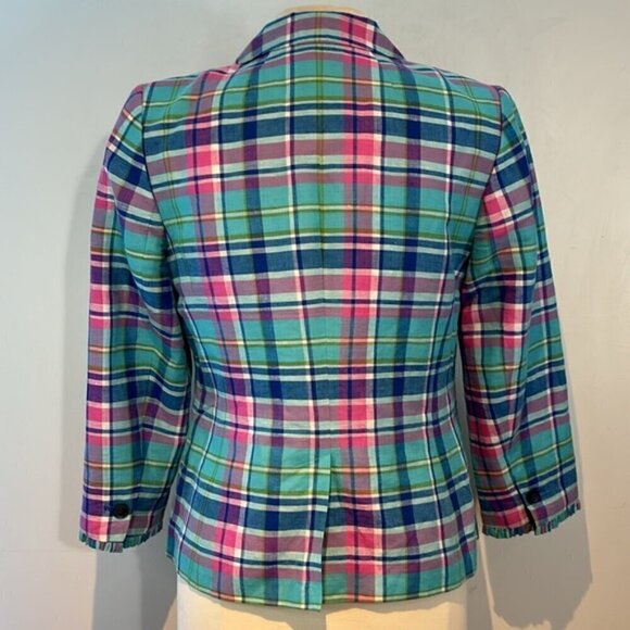 Talbots MADRAS Sunshine Blazer Double-Button Size 6 - Picture 8 of 14